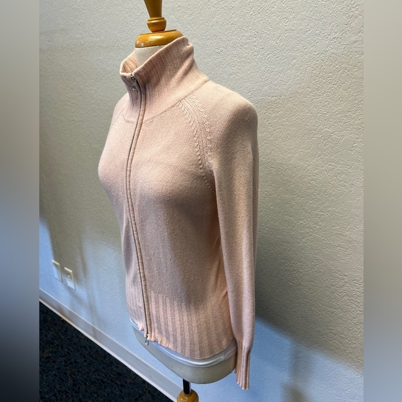Boston proper cardigan pink sweater with zipper size S - Picture 5 of 8